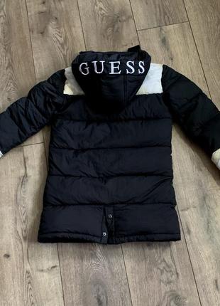 Куртка удлиненная пальто стёганное (унисекс) guess (оригинал)1 фото