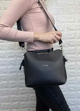 Женская сумочка на плечо в стиле зара7 фото