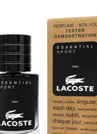 Lacoste essential sport чоловічий парфум 60 ml лакоста ессеншіал спорт чоловічий парфуми духи чоловічий