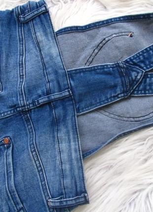 Стильний джинсовий літній напівкомбінезон комбінезон h&m8 фото