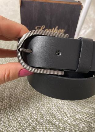 Ремень пояс женский кожаный / ремень пояс женский черный