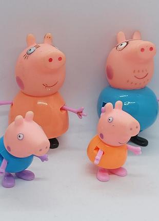 Свинка пеппа лот 4 фігурки