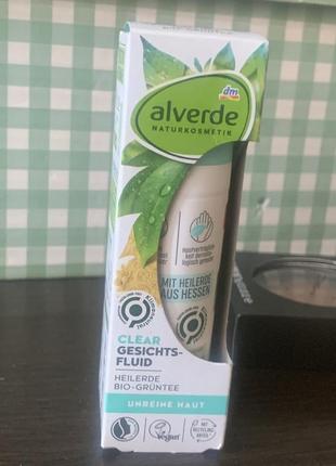 Флюід alverde- очисник -крем для проблемноі шкіри