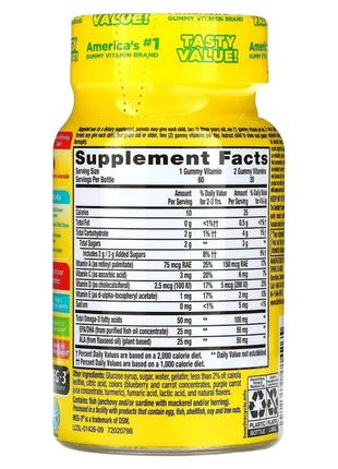 Омега 3 желейки со вкусом малинового лимонада, сша, рыбий жир