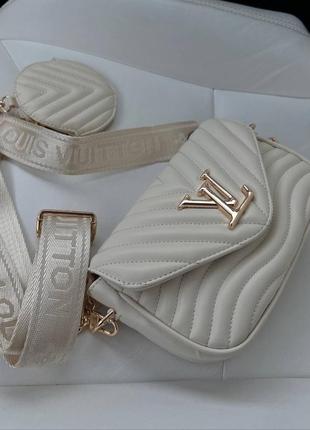 Сумочка в стилі louis vuitton / lv light beige / повсякденна сумка7 фото