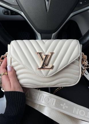 Сумочка в стилі louis vuitton / lv light beige / повсякденна сумка2 фото