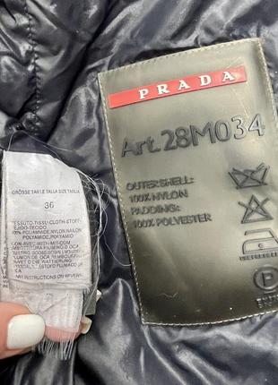 Prada пуховик куртка дутик оригинал брендовый6 фото
