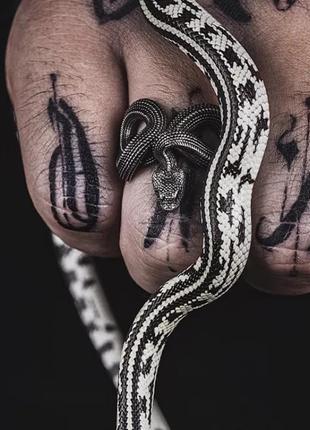 Крутое кольцо рок готика змея магия мистика унисекс перстень для мужчин