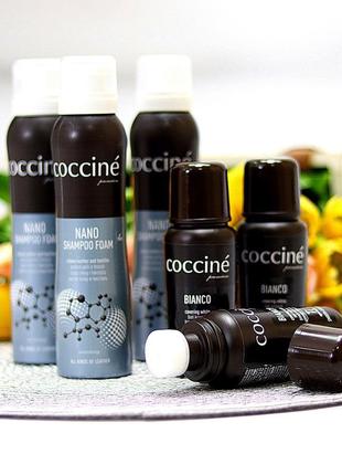 Белая качественная крем паста для обуви coccine premium bianco2 фото