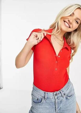 Красный боди miss selfridge