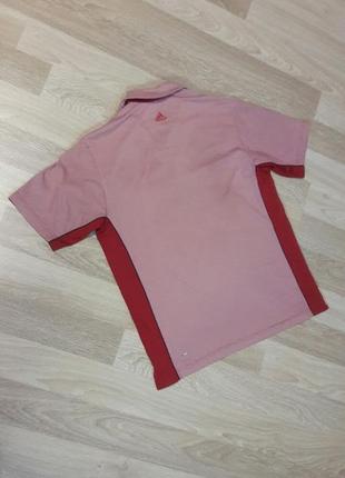 Мужская футболка поло красная футболка adidas2 фото