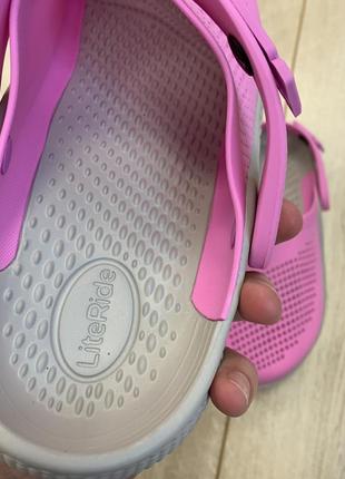 Рожеві крокси crocs literide clog 206708-6sw3 фото