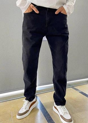 Чорні чоловічі джинси / повсякденні чоловічі джинси класика