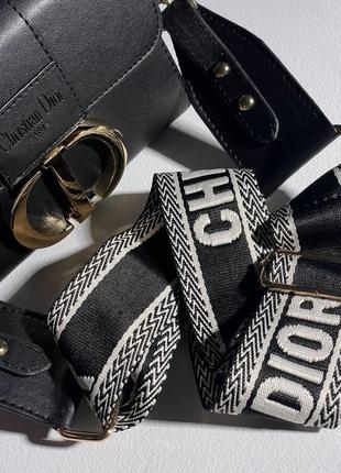 Сумка в стилі 👜 christian dior 30 montaigne bag black leather3 фото