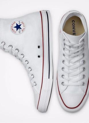 Converse all star high optical white (m7650)4 фото