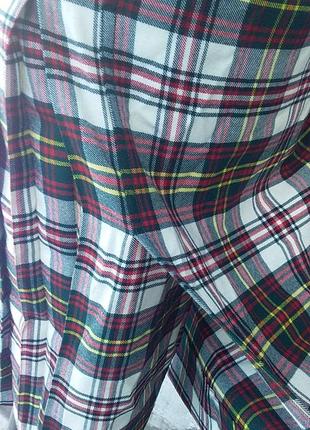 John morrison юбка миди в шотландскую клетку 💯шерсть складки плиссе этно8 фото