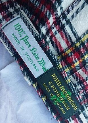 John morrison юбка миди в шотландскую клетку 💯шерсть складки плиссе этно7 фото