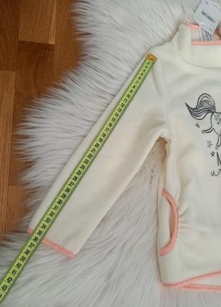 Флиска, флисовая кофта, свитшот, худи palomino единорог unicorn для девочки