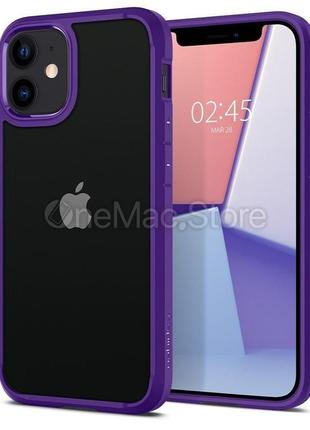 Чехол spigen crystal hybrid hydrangea для iphone 12 mini (violet)