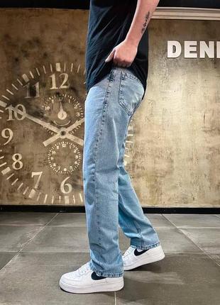 Мужские джинсы / качественные джинсы багги в светлом цвете на каждый день3 фото