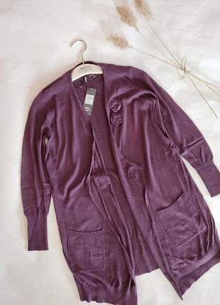 Шикарний брендовий кардиган,накидка з карманами,м