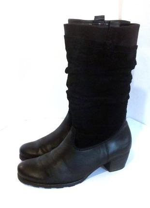 👢 стильные кожаные демисезонные сапоги от бренда gabor, р.40-40,5 код a40141 фото