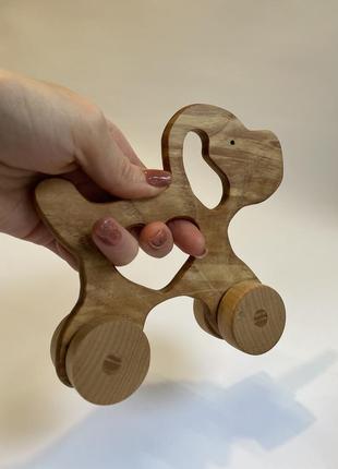 Каталка дерев‘яна, іграшка дитяча1 фото