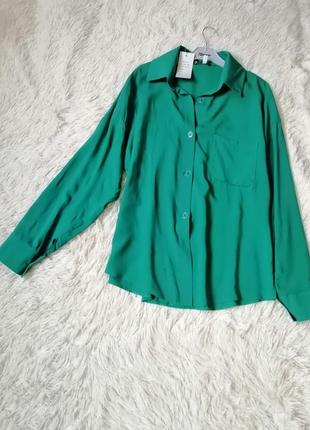 Рубашка блуза оверсайз хлопок цвета малина зелёный чёрный ткань натуральная сорочка блуза оверсайз б2 фото