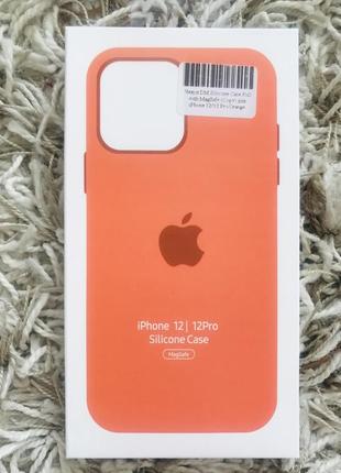 Чехол silicone case full with magsafe для iphone 12/12pro1 фото