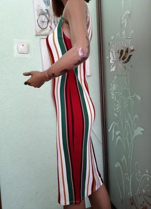 Вискозное платье майка bershka7 фото