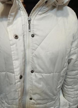 Пальто деми белоснежное с капюшоном,батал,р.54,52,50. ц. 530 гр.5 фото