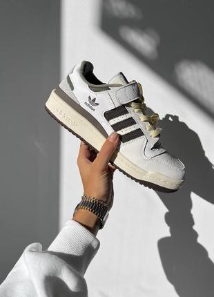 Жіночі кросівки roupas adidas forum white brown2 фото
