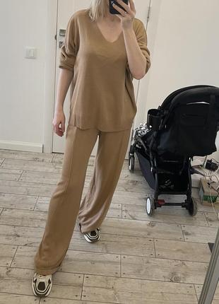 Вязаный костюм в стиле massimo dutti