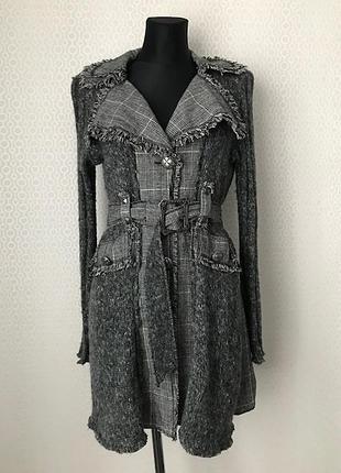 Оригинальный комбинированный кардиган от lissa, размер xs-s-м