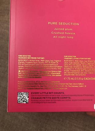 Подарочный набор спрей+лосьон pure seduction victoria’s secret оригинал