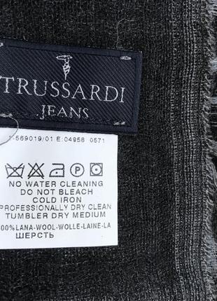 Trussardi jeans-дизайнерская шерстяная платок шаль палантин!5 фото