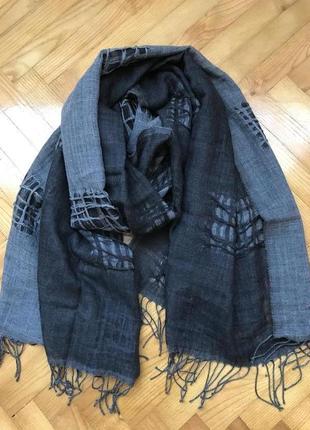 Trussardi jeans-дизайнерская шерстяная платок шаль палантин!1 фото