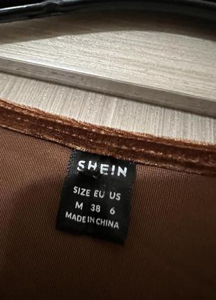 Велюровое платье shein с драпировкой4 фото