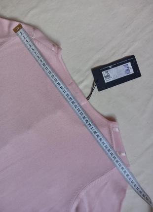 Бледно розовая кофточка с атласной отделкой m&s9 фото