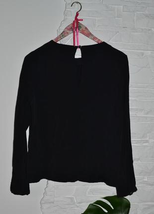 Миленькая  черная  вискозная  блузка2 фото