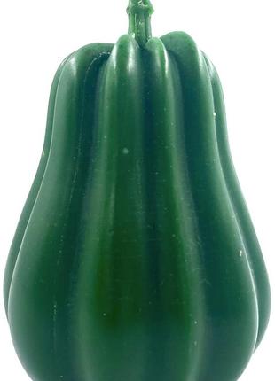 Свічка хелловін гарбуз, розмір l, зелена1 фото