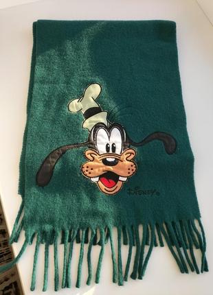 Новый фирменный шерстяной итальянский шарф walt disney! оригинал!