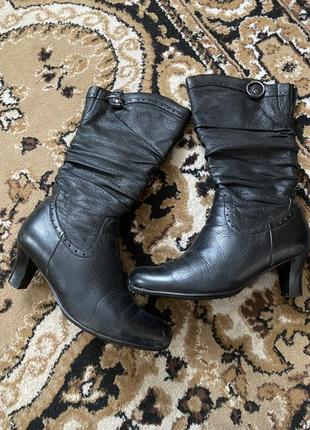 Сапоги кожаные