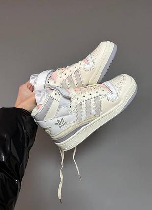 Кросівки  adidas forum ‘84 high cream / pink