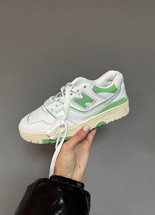 Кроссовки new balance 550 white / green