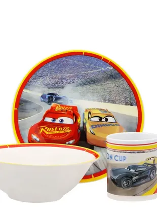 Дитячий набір посуду "тачки" то-8