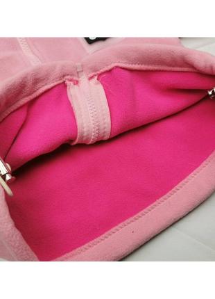Кофта флиска олимпийка supome розовая спортивная на флисе теплая поддева 80 - 130 см3 фото