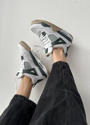 Ексклюзивні жіночі шкіряні кросівки nike air jordan 4 🆕 найк джордан8 фото