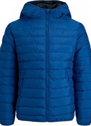 Куртка jack and jones hooded padded jacket blue