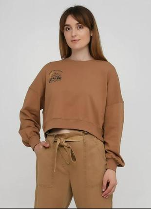 Свитшот c&amp;a lovethisplanet 2092889 xl коричневый1 фото